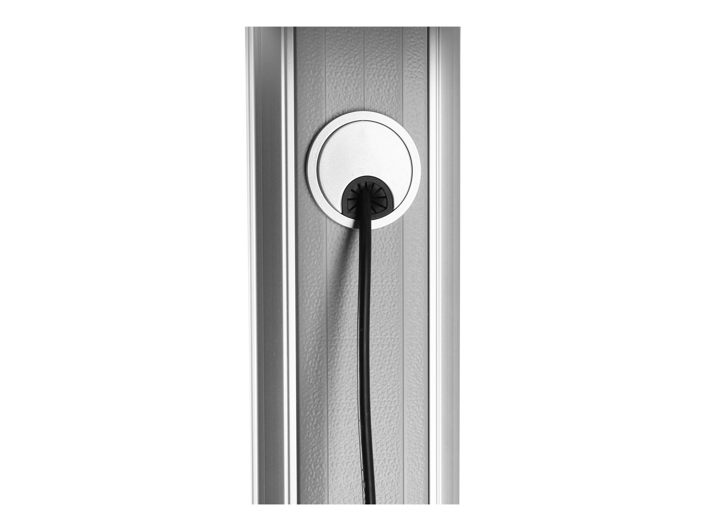 Equip Pro - Wagen - für LCD TV - Kunststoff, Aluminium, Stahl - Schwarz, Silber - Größe: 152.4-254 cm (60-100), Ansicht 3