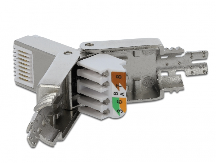 Delock Netzwerkanschluss - RJ-45 (M) - STP, Ansicht 3