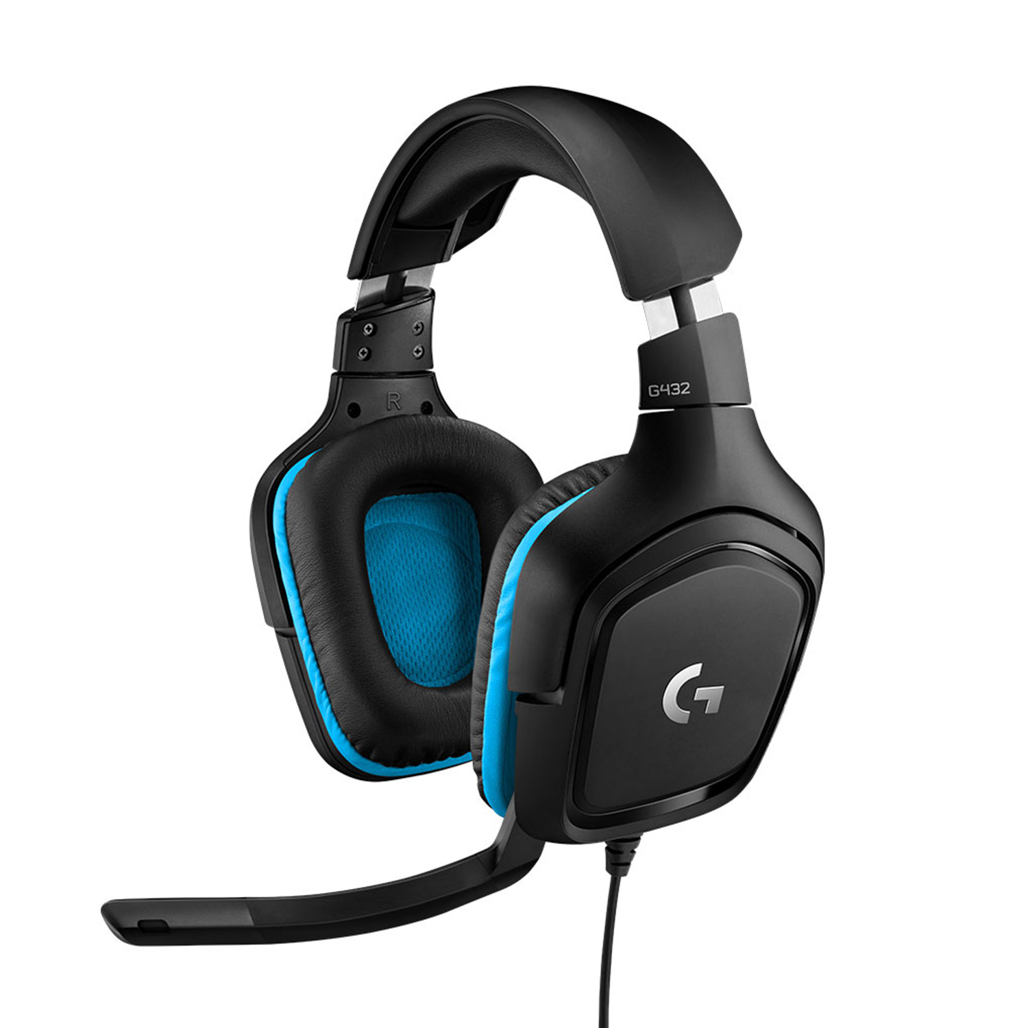 Logitech G G432, Kabelgebunden, Gaming, 20 - 20000 Hz, 280 g, Kopfhörer, Schwarz, Blau