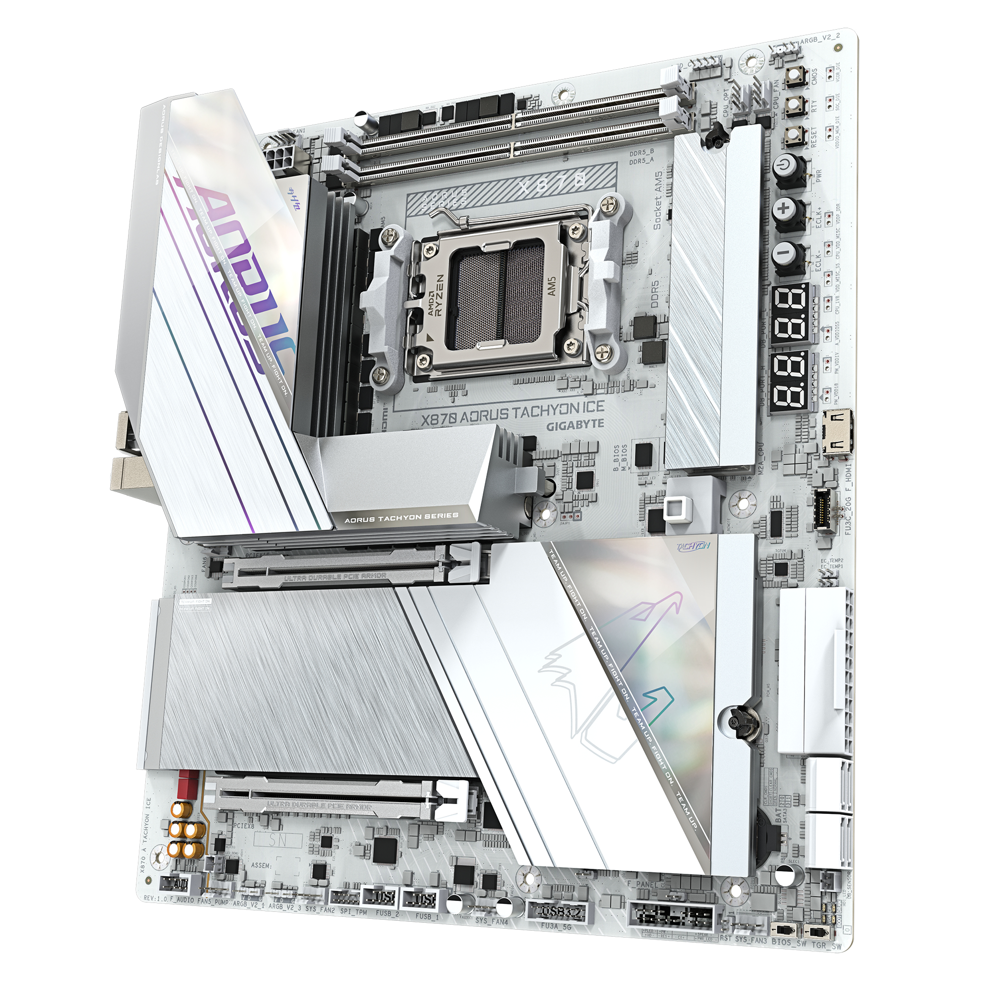 Gigabyte X870 A Tachyon ICE AM5 ATX MB - Mainboard - AMD Sockel AM5 (Ryzen Zen4), Ansicht 4