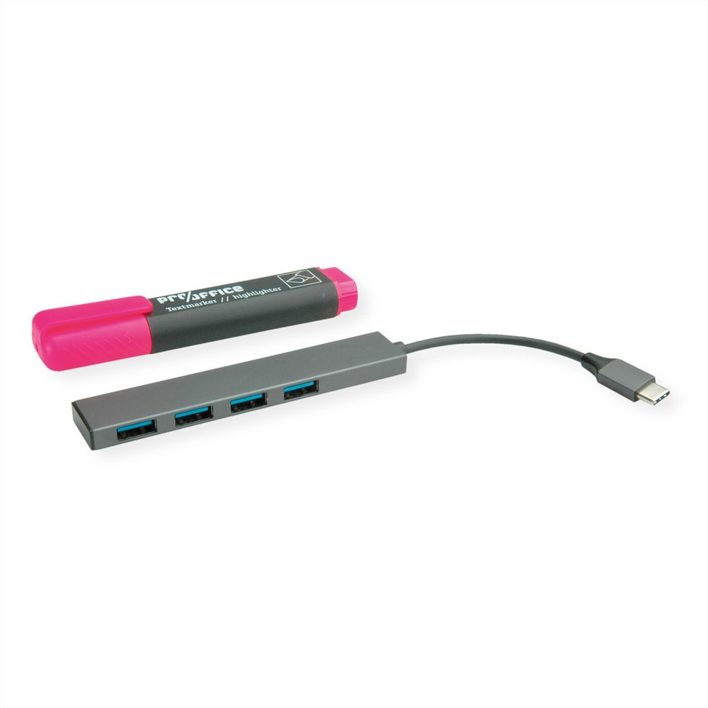 ROLINE USB 3.2 Gen 1 Hub - Hub - 4 x USB 3.2 Gen 1, Ansicht 4