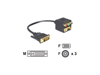 Delock VGA-Adapter - DVI-I (M) zu HD-15 (VGA)
