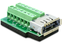 Delock Power Over eSATA-Adapter - 14-polige Anschlussleiste (W)