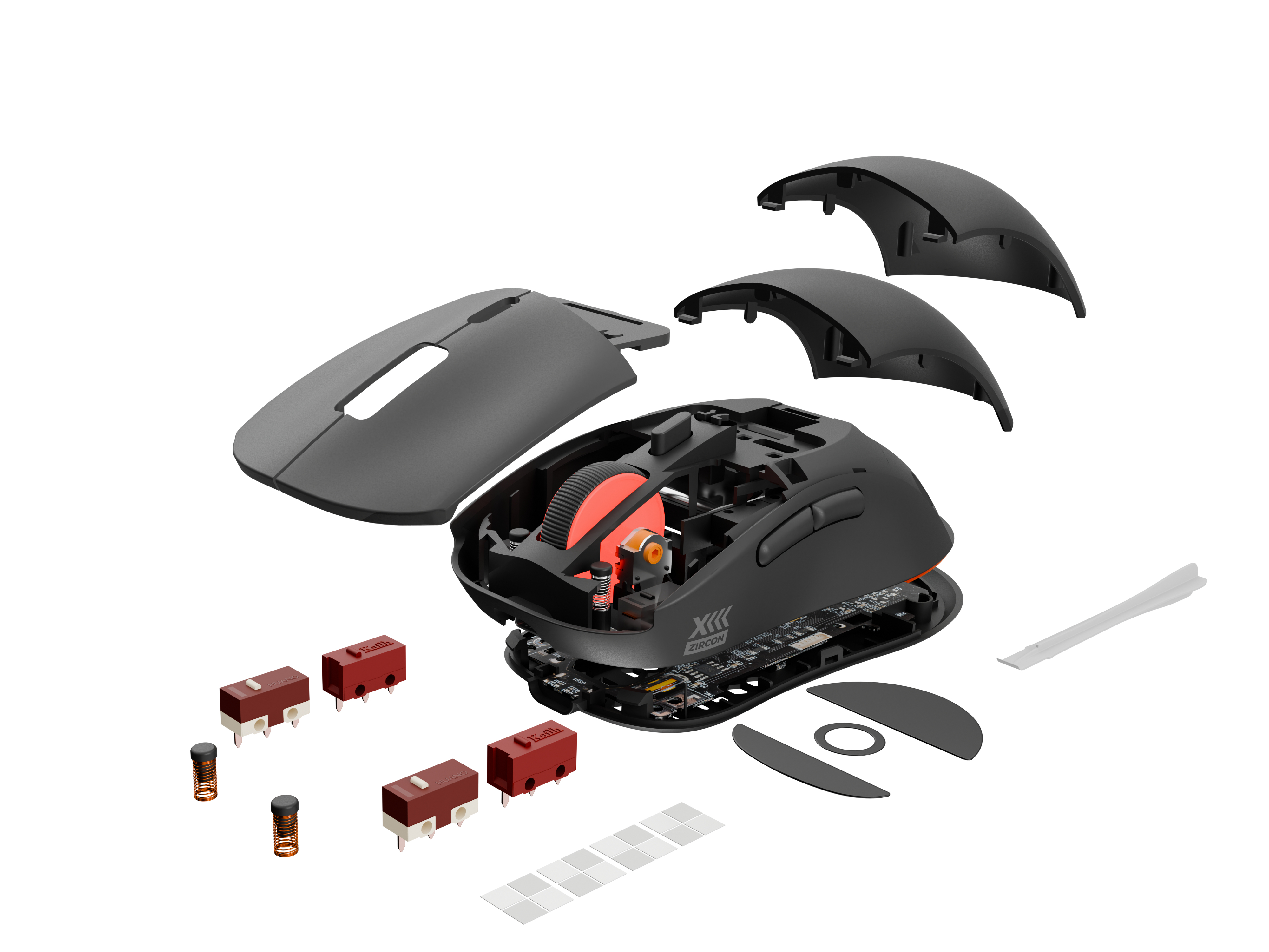 natec Gaming Maus Zircon XiiiCustom kabellos schwarz - Maus - 26.000 dpi, Ansicht 2