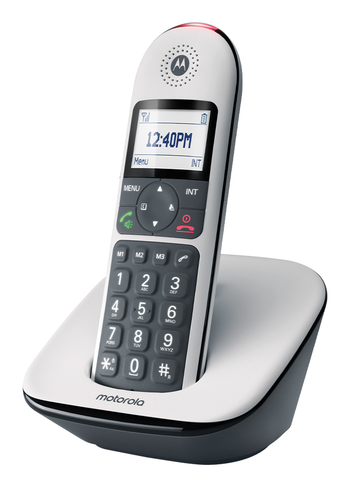 Motorola Solutions CD5001 DECT Großtastenschnurlostelefon weiß, Ansicht 2