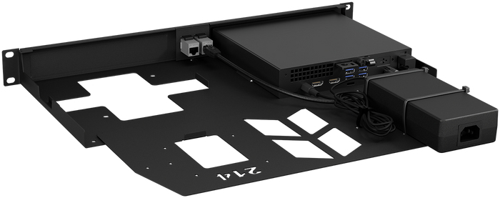 Rackmount.IT Rackmontagesatz - Jet Black - 1U - 48.3 cm (19), Ansicht 4
