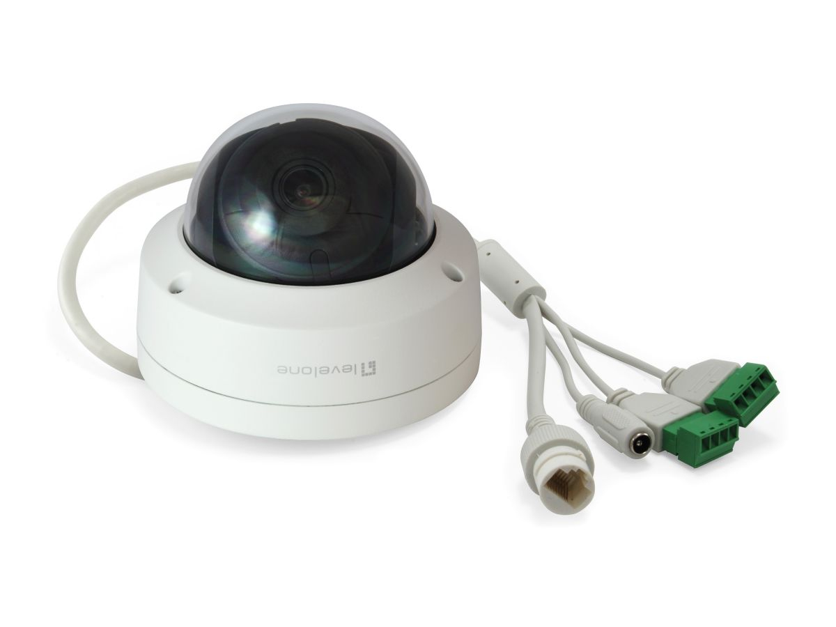 LevelOne GEMINI Fixed Dome IP-Netzwerkkamera - 6 Megapixel - H.265 - 802.3af PoE - Innen-/Außenbereich, Ansicht 2
