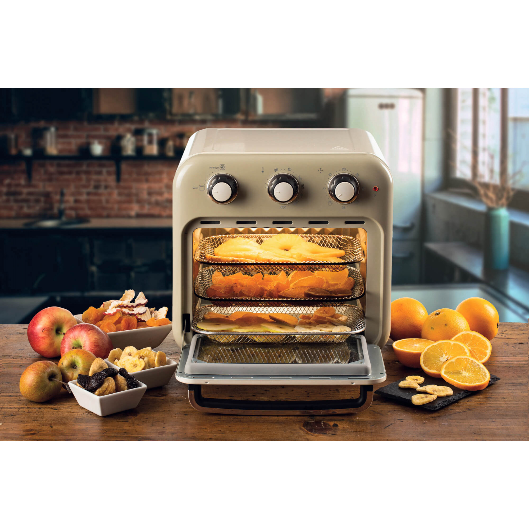 Ariete Vintage Air Fryer Mini- Ofen beige, Ansicht 3