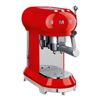 SMEG ECF01RDEU - Espressomaschine - 1 l - Gemahlener Kaffee - 1350 W - Rot