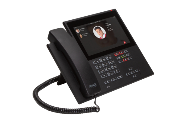 Auerswald COMfortel D-600 - VoIP-Telefon mit Rufnummernanzeige/Anklopffunktion - Schwarz, Ansicht 4