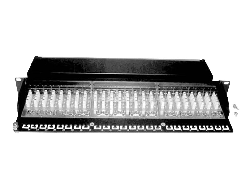 DIGITUS Desktop CAT 6A, Klasse EA Patch Panel, geschirmt, schwarz