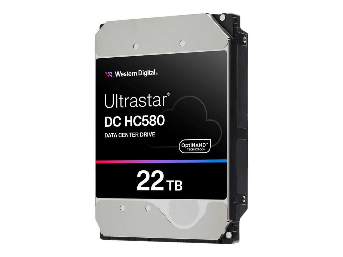 WD Ultrastar DC HC580 WUH722422AL5201 - Festplatte - Rechenzentrum - verschlüsselt - 22 TB - intern - 3.5" (8.9 cm)