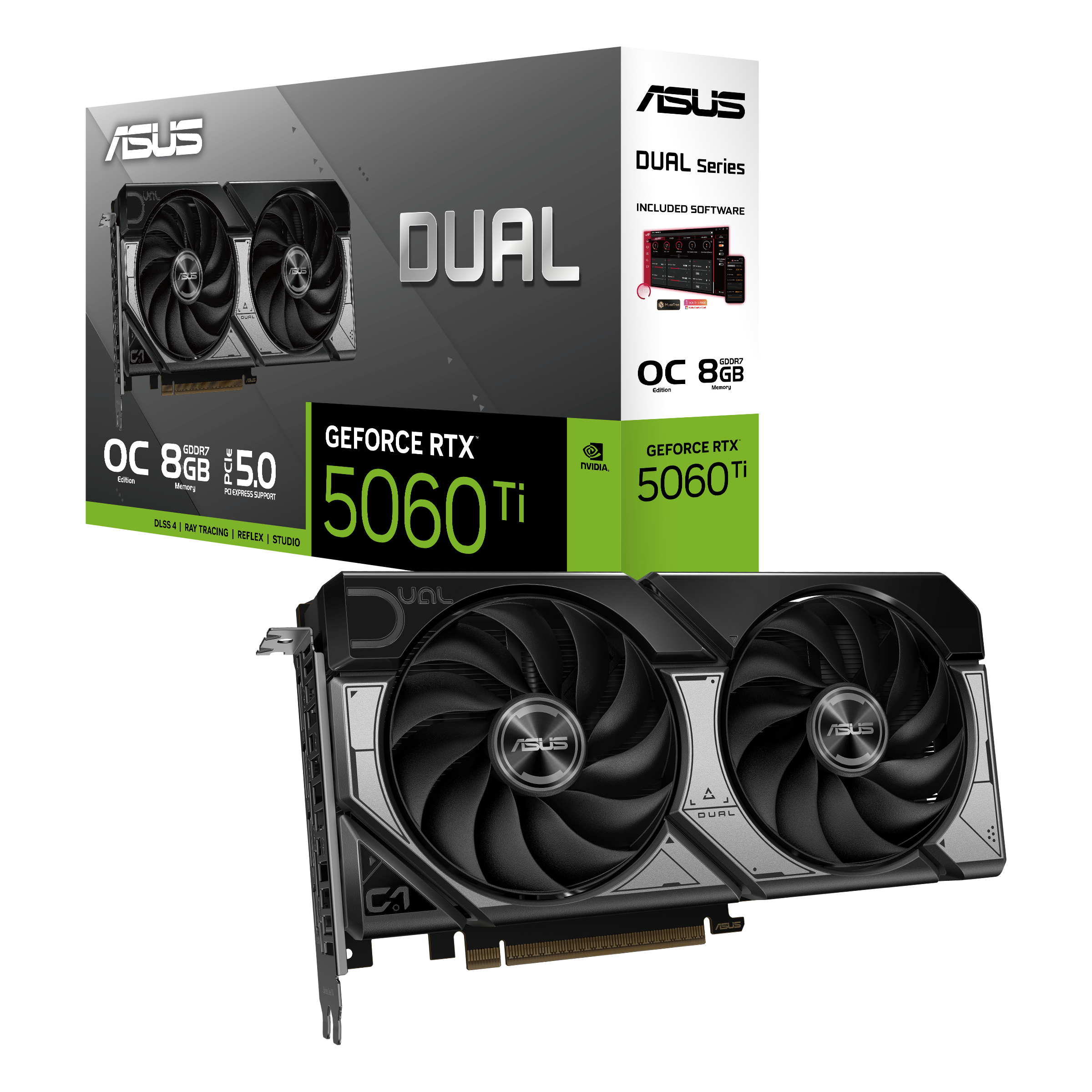 ASUS Dual GeForce RTX 5060 Ti 8GB - OC Edition, Ansicht 3