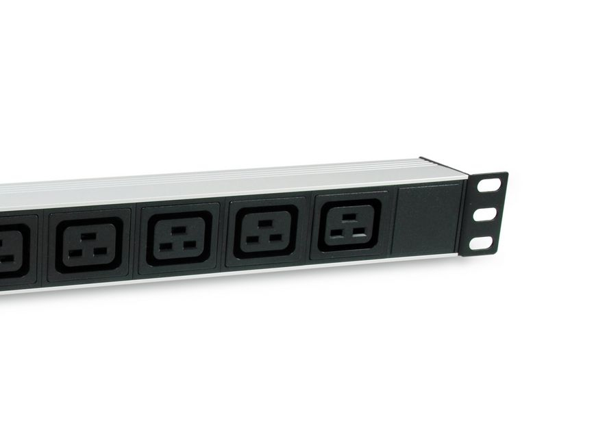 Equip 19 Steckdosenleiste IEC C20->6xIEC C19+Switch Alu. - Steckdosenleiste, Ansicht 4