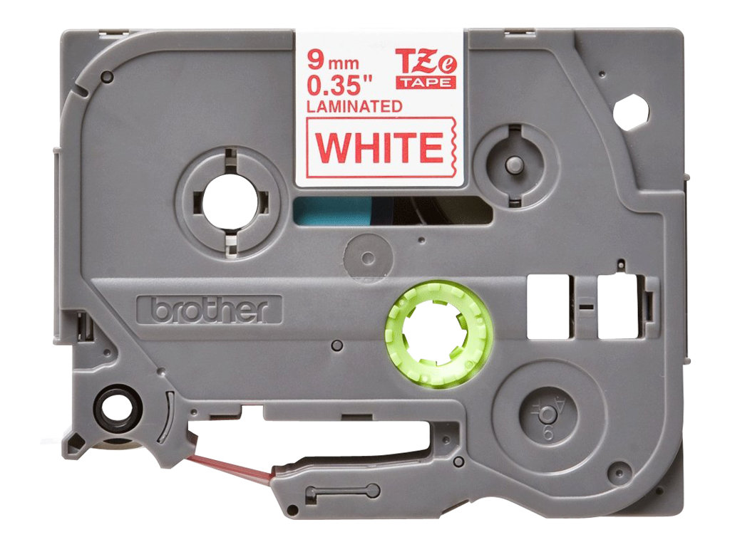 Brother TZe-222 - Rot auf Weiß - Rolle (0,9 cm x 8 m) 1 Kassette(n) laminiertes Band, Ansicht 3