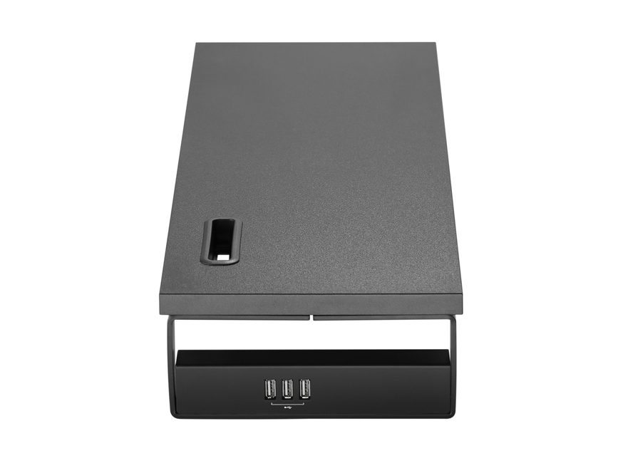 Equip 650881 Desktop-Monitor-Ständer mit USB - Freistehend - 15 kg - Schwarz, Ansicht 3