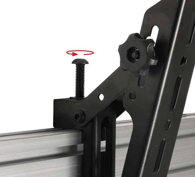 B-TECH BT8390-VESA400T - Flachbildschirm-Montagearm - Schwarz - 70 kg - Schiene - 177,8 cm (70) - 106,7 cm (42), Ansicht 4