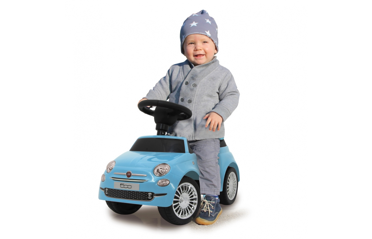 JAMARA Fiat 500 blau - 1 Jahr(e) - 4 Rad/Räder - Schwarz - Blau - Batterien erforderlich, Ansicht 2