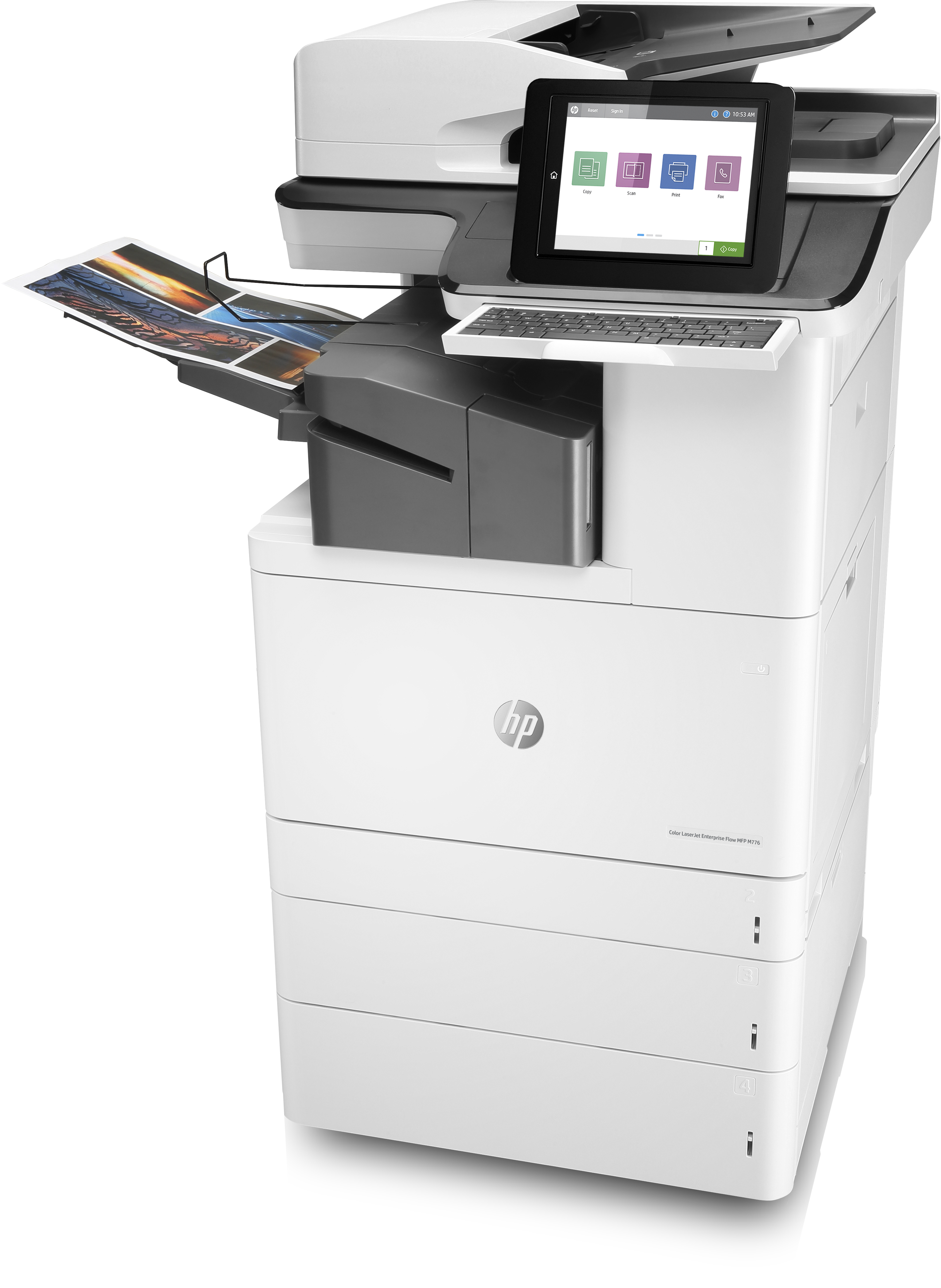 HP LaserJet Enterprise Flow MFP M776zs - Multifunktionsdrucker - Farbe - Laser - 297 x 864 mm (Original), Ansicht 2