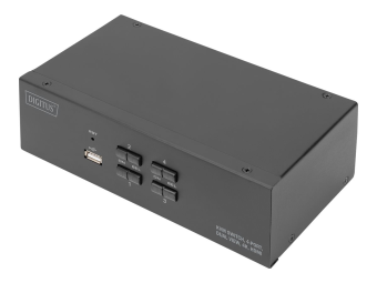 DIGITUS KVM-Switch 4-Port Dual-Display 4K HDMI®