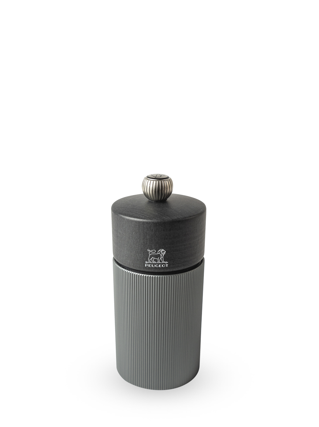 Peugeot Saveurs Pfeffermühle Line 12 cm Dunkelgrau/Karbonschwarz von LumaTech