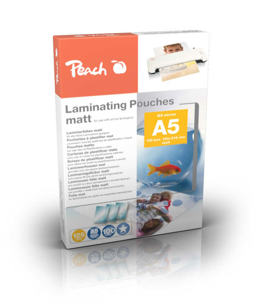 Peach Laminierfolien A5 154x216mm 125mic matt, Ansicht 2