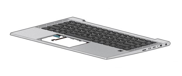 HP  Ersatztastatur Notebook - mit Zeigestock, ClickPad - TL: UK, QWERTY, Ansicht 2