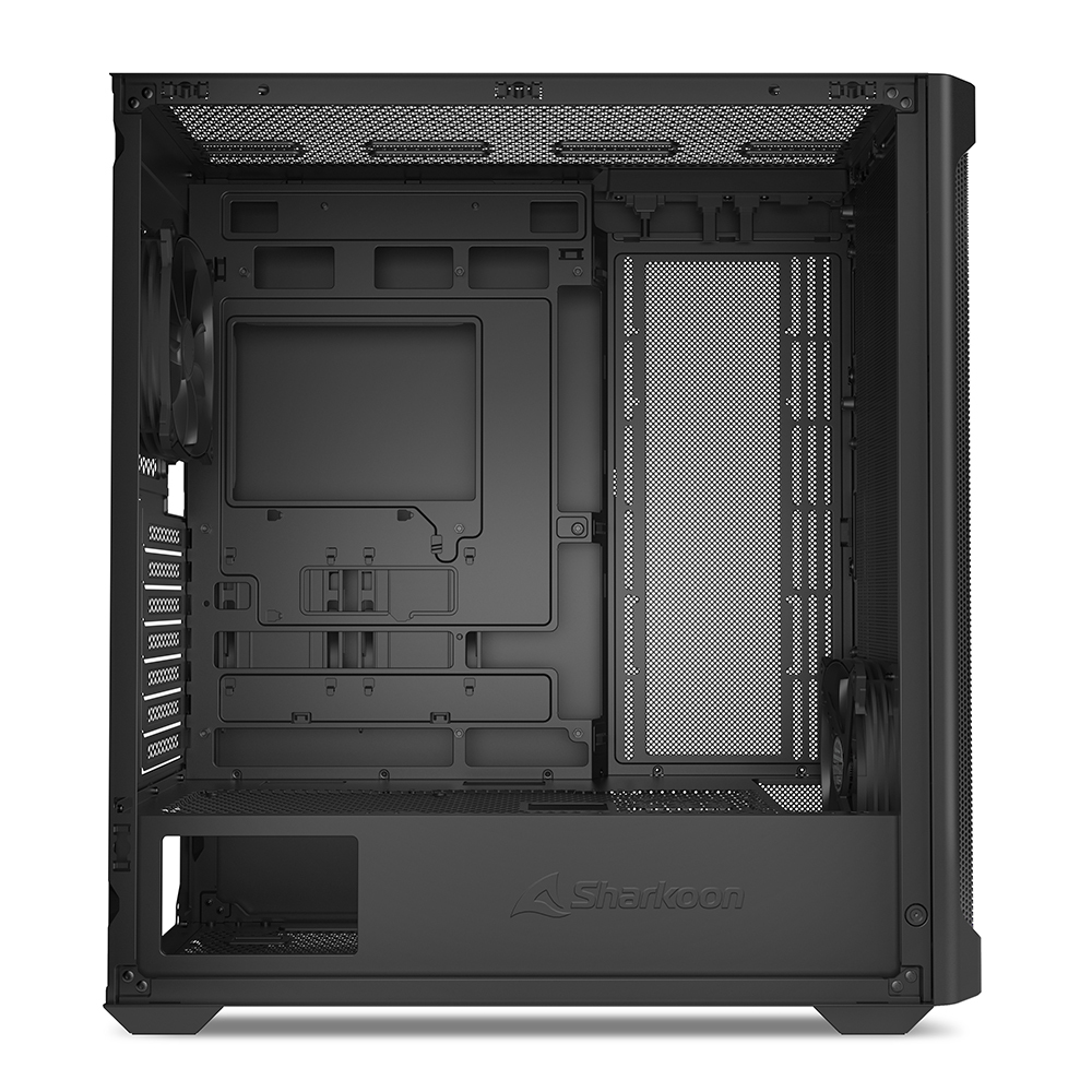 Sharkoon Gehäuse AK4 RGB ATX 1x Metall schwarz - Midi/Minitower - ATX, Ansicht 3