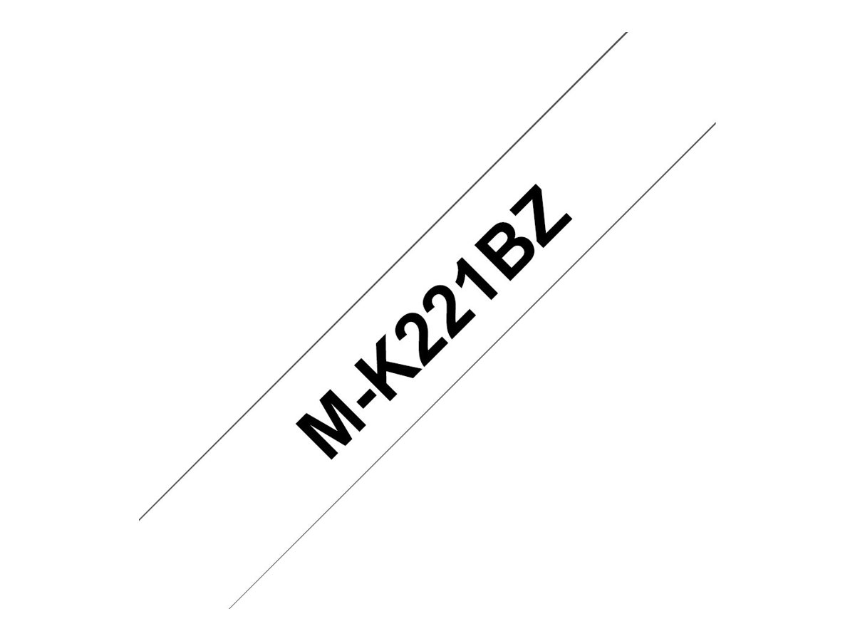 Brother M-K221BZ - Schwarz auf Weiß - Rolle (0,9 cm x 8 m), Ansicht 3