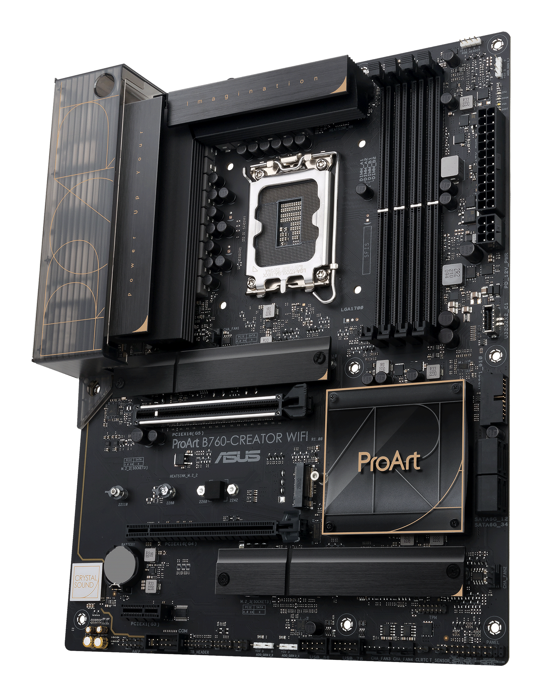 ASUS PROART B760-CREATOR WIFI - Motherboard - ATX - LGA1700-Sockel - B760 Chipsatz - 2.5 Gigabit LAN, Wi-Fi 6, Bluetooth, Ansicht 4