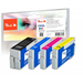 Peach PI200-637 - Tinte auf Pigmentbasis - Schwarz - Cyan - Magenta - Gelb - Epson - Multi pack - Epson WorkForce Pro WF-4700 Series Epson WorkForce Pro WF-4720 DWF Epson WorkForce Pro WF-4720... - 4 Stück(e)