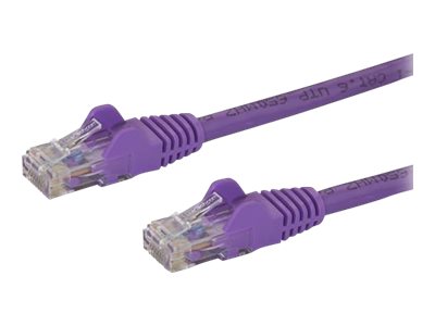 StarTech.com 10m CAT6 Ethernet Cable, 10 Gigabit Snagless RJ45 650MHz 100W PoE Patch Cord, CAT 6 10GbE UTP Network Cable w/Strain Relief, Purple, Wiring is UL Certified/TIA - Category 6 - 24AWG (N6PATC10MPL)