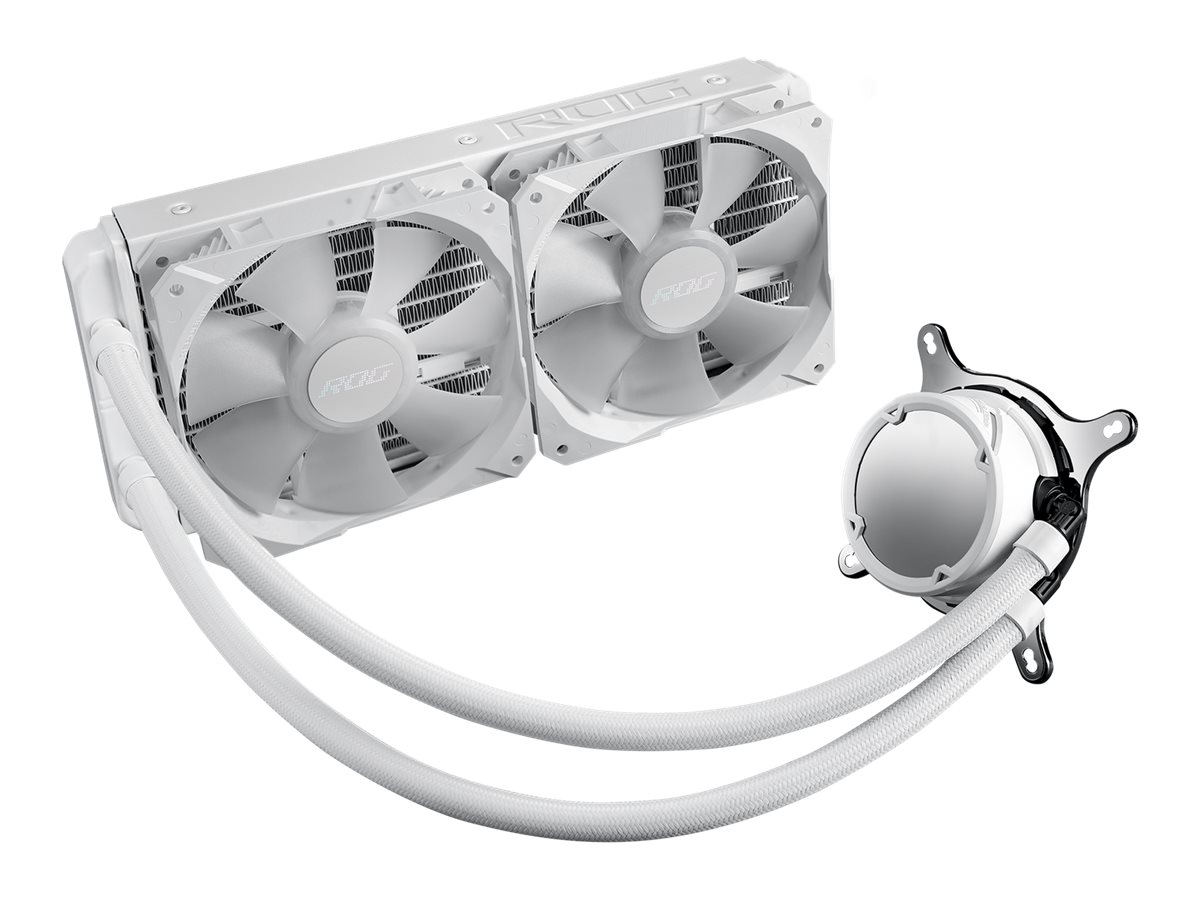 ASUS ROG STRIX LC II 240 ARGB - White Edition - Prozessor-Flüssigkeitskühlsystem - Kühlergröße: 240 mm - (für: AM4, TR4, LGA1200, LGA1700, AM5, LGA115x Socket)
