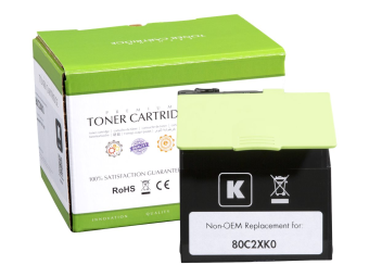 Static Control Schwarz - kompatibel - Box - Tonerpatrone (Alternative zu: Lexmark 80C2XK0)