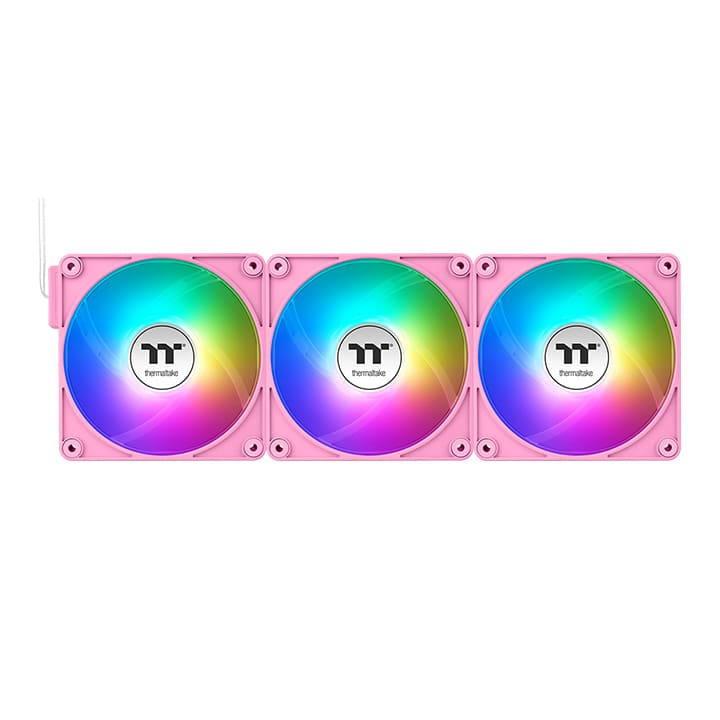 Thermaltake 140mm CT140 EX ARGB Sync PC Cooling Fan Pink 3 Pack - Gehäuse-Lüfter - 500 rpm, Ansicht 4