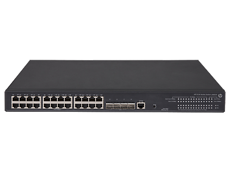 HPE 5130-24G-PoE+-4SFP+ EI - Switch - L3 - managed - 24 x 10/100/1000 + 4 x 10 Gigabit Ethernet / 1 Gigabit Ethernet SFP+ - an Rack montierbar - PoE+ (370 W)