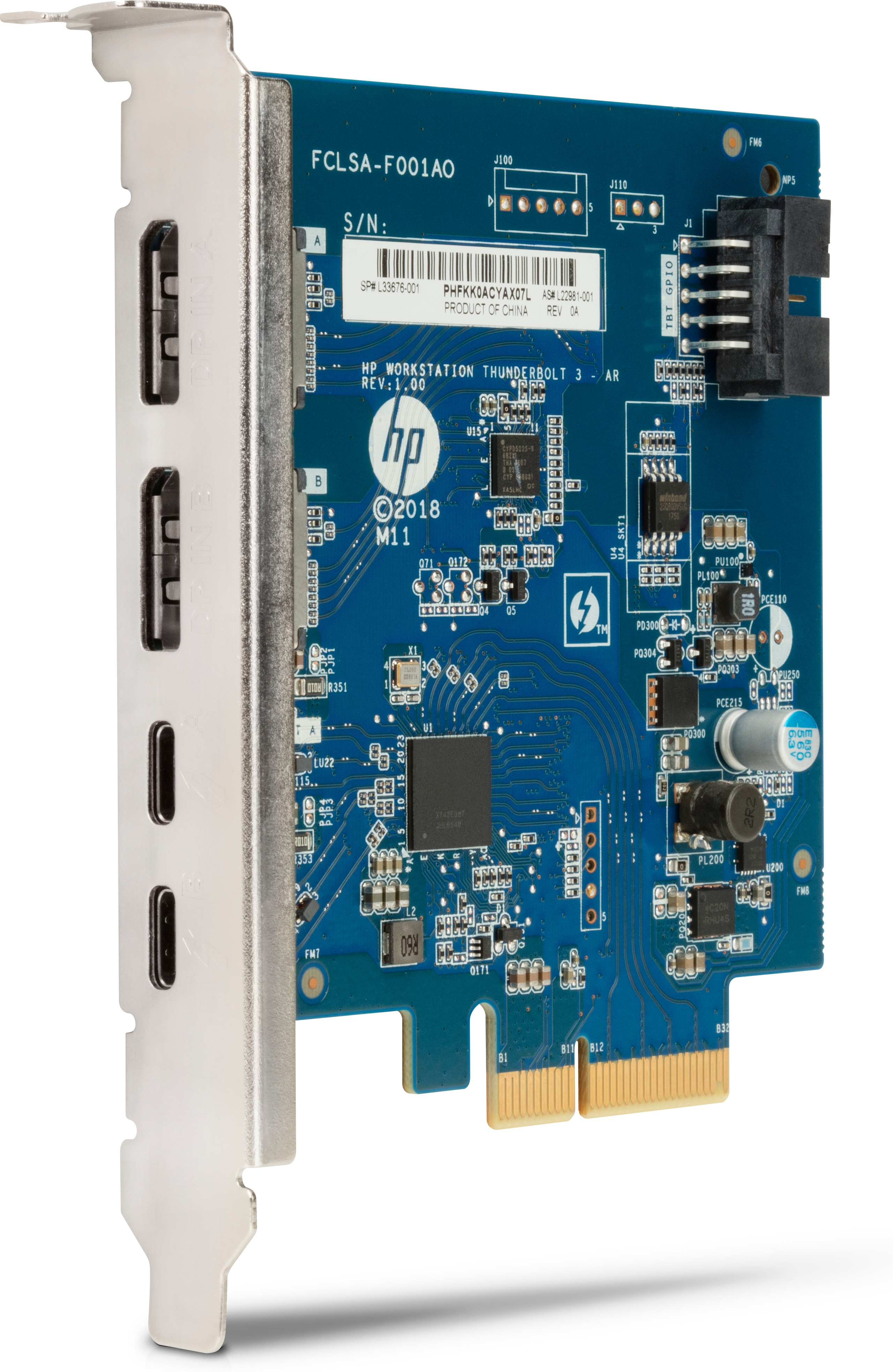 HP 3UU05AA, PCIe, DisplayPort, Thunderbolt 3, Business, 283,9 g