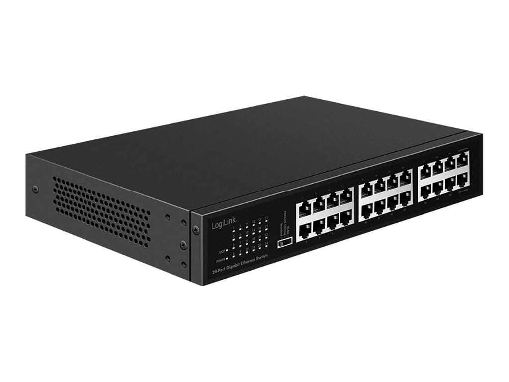LogiLink Switch - 24 x 10/100/1000 - Desktop