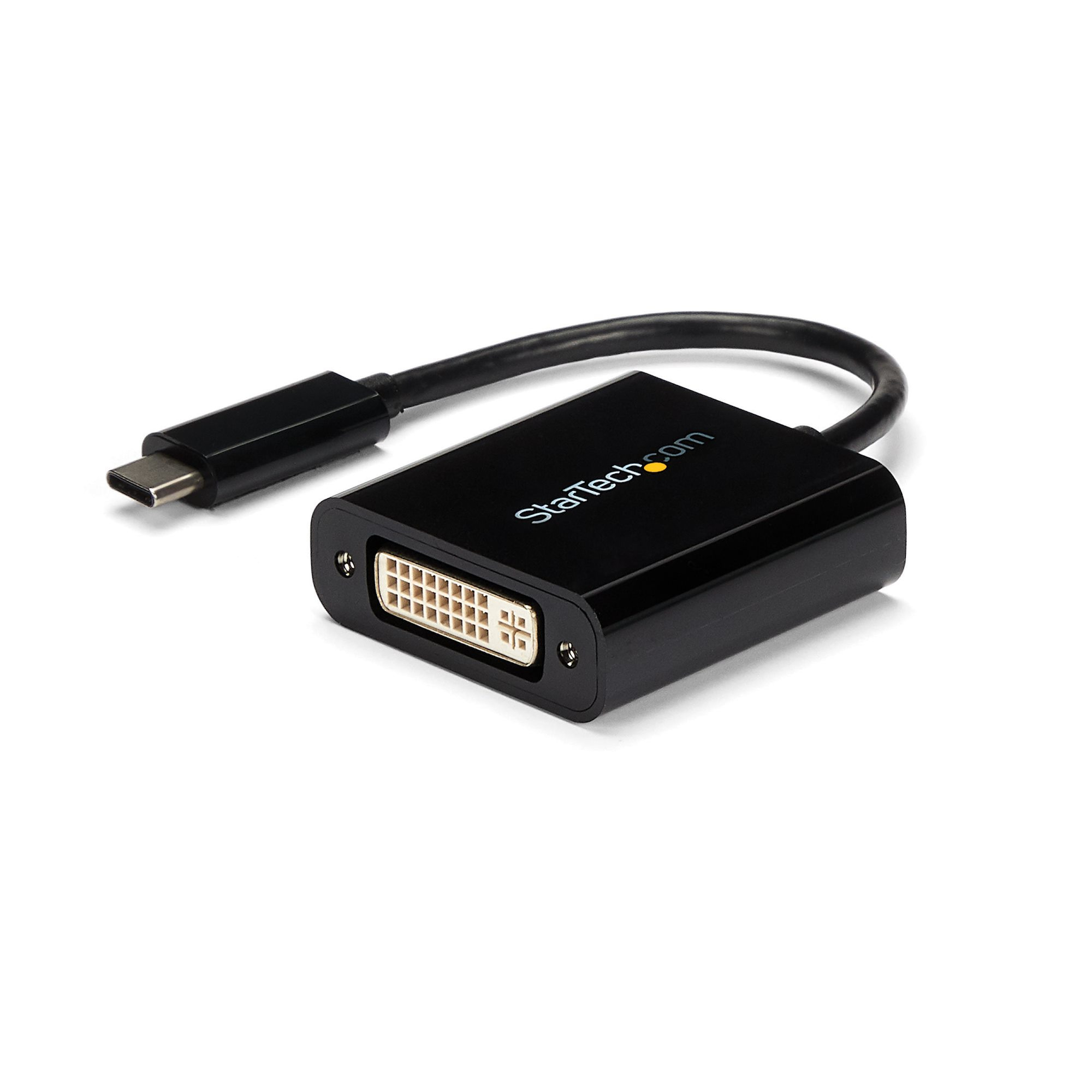 StarTech.com USB-C auf DVI Adapter, 3.2 Gen 2 (3.1 Gen 2), USB Typ-C, DVI-Ausgang, 1920 x 1200 Pixel