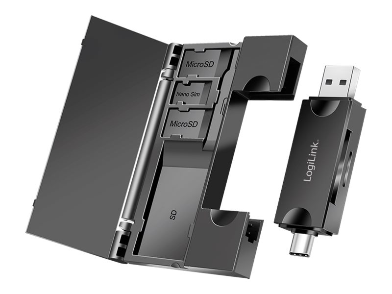 LogiLink Kartenleser - 2 in 1 (microSD, SD)
