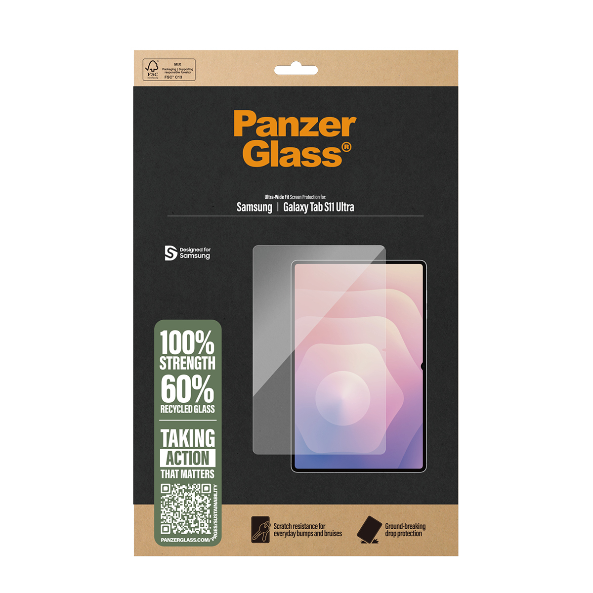 PanzerGlass Bildschirmschutz für Tablet - ultrabreite Passform, Ansicht 4
