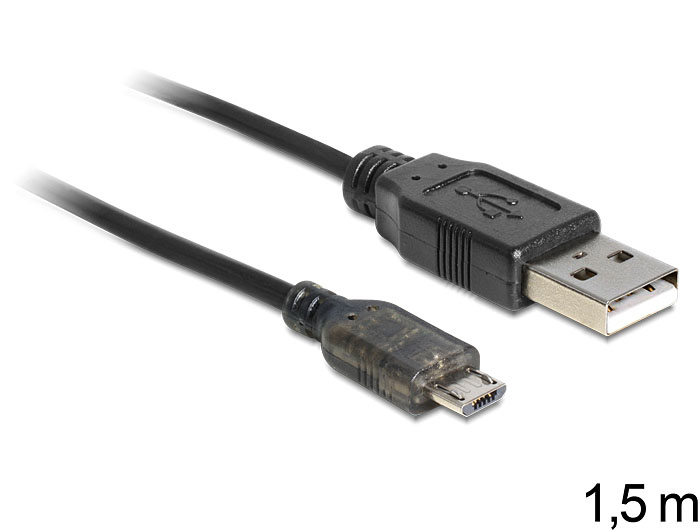 Delock USB-Kabel - USB (M) bis Micro-USB Typ B (M), Ansicht 2