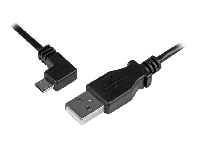 StarTech.com StarTech Micro USB Lade/Sync-Kabel - St/St - Micro USB linksgewinkelt - 1m - USB auf Micro USB Ladekabel - USB-Kabel - Micro-USB Typ B (M)