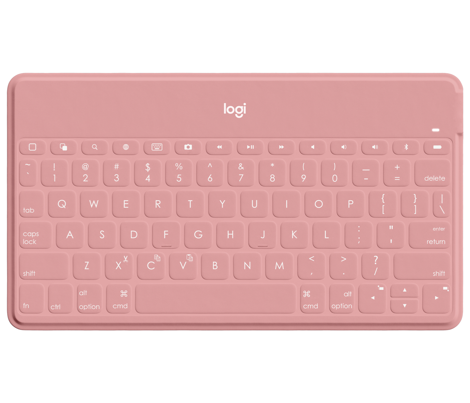 Logitech Keys-To-Go - Nordisch - 1,7 cm - 1,2 mm - Apple - iPad - iPhone - Apple TV - Pink