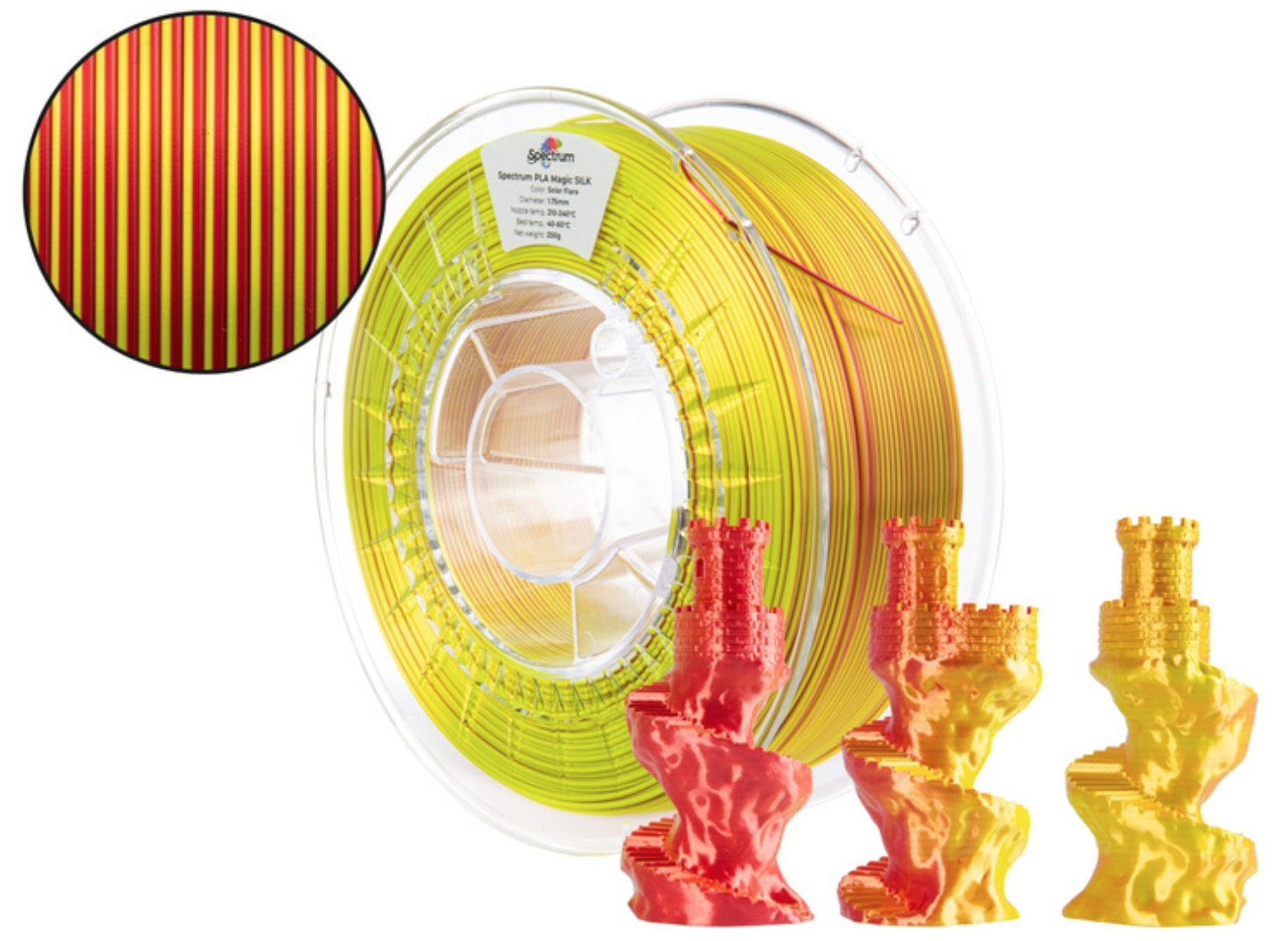 Spectrum Filaments Filament Spectrum· PLA Magic SILK· SOLAR FLARE· 1.75mm· 1kg, Ansicht 2