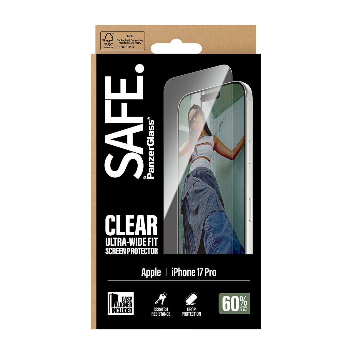 PanzerGlass Displayschutz Ultra Wide Fit iPhone 17 Pro, Ansicht 3