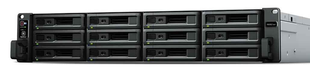 Synology RackStation RS3621XS+, Speicherserver, Rack (2U), Intel® Xeon®, D-1541, Schwarz