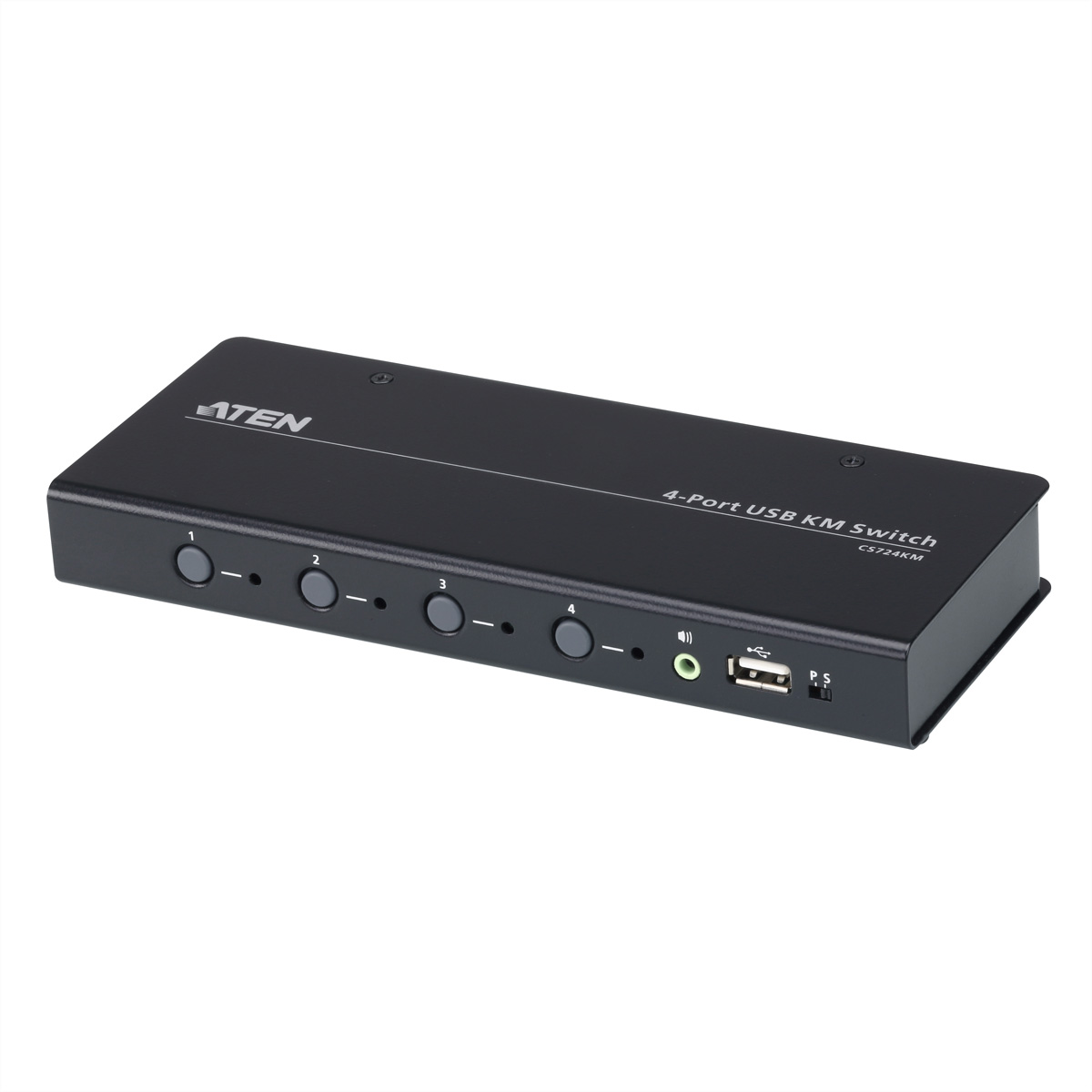 ATEN CS724KM Tastatur/Video/Maus (KVM)-Switch Schwarz