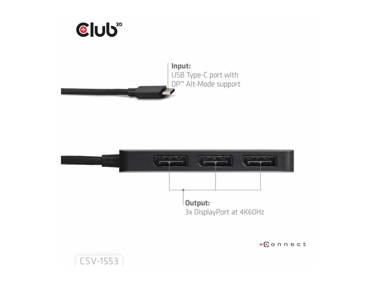 Club 3D CSV-1553 - Dockingstation - USB-C / Thunderbolt 4, Ansicht 4