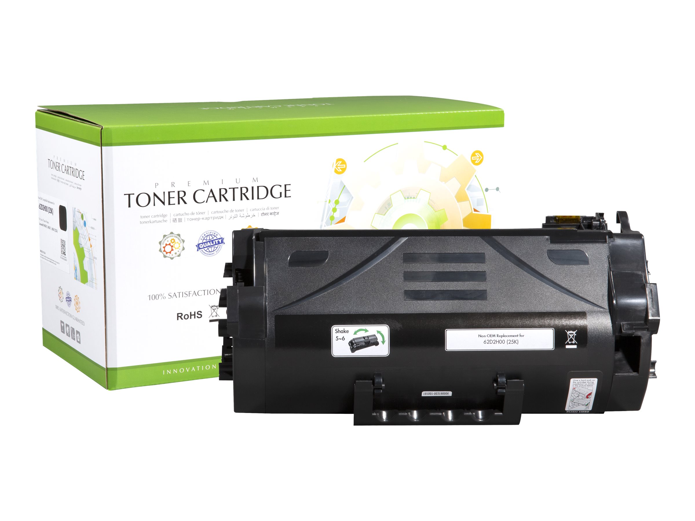 Static Control Hohe Ergiebigkeit - Schwarz - kompatibel - Tonerpatrone (Alternative zu: Lexmark 622H)